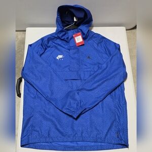 Jordan Anorak Nike Blue Windbreaker Hooded Jacket